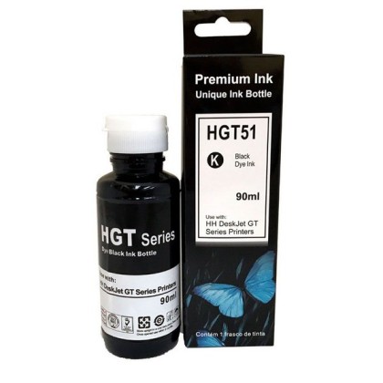 REFIL HP HGT51 |  GT 5822 | 5810 | 5820 |  PRETO | PREMIUM INK | CARTUCHO TINTA |  90 ML | COMPATIVEL